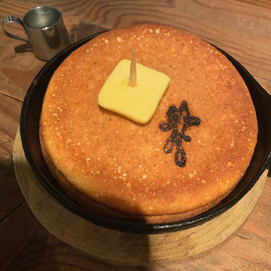 仮眠玲菜のインスタグラム：「🥞🍯  #mimet #代々木八幡  #代々木公園  #ホットケーキ」