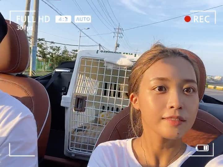 キム・ダヘのインスタグラム：「요즘 하늘이 👍🏾❤️」