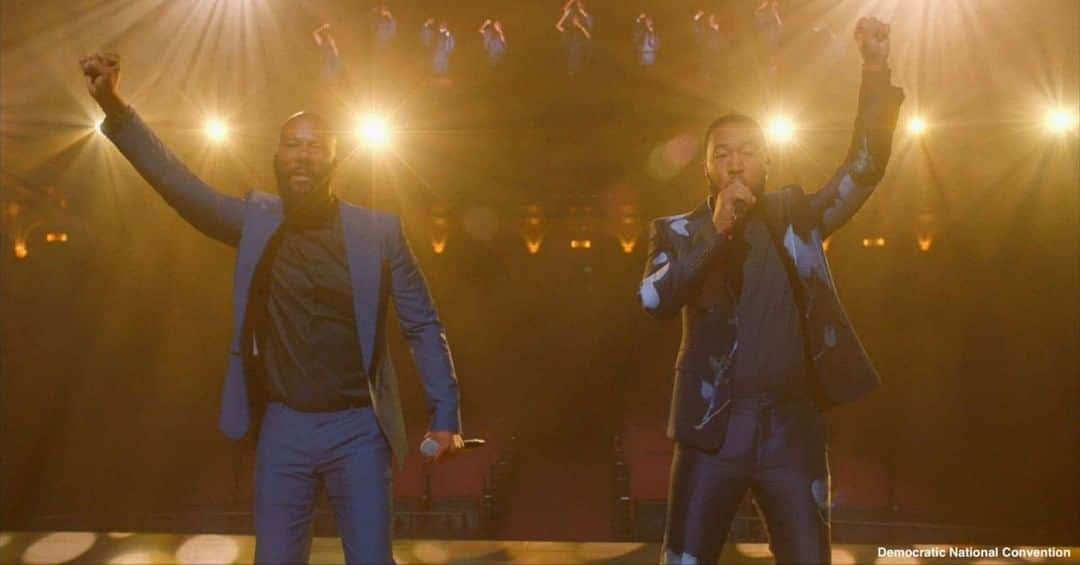 ABC Newsさんのインスタグラム写真 - (ABC NewsInstagram)「John Legend and Common perform "Glory" from the film "Selma" in honor of the late Rep. John Lewis at the #DemConvention. #common #johnlegend #dnc #joebiden #johnlewis #selma」8月21日 11時36分 - abcnews