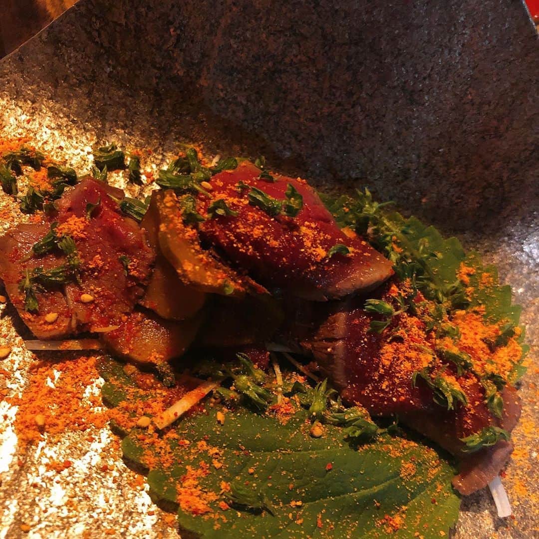 のインスタグラム：「鹿肉。」