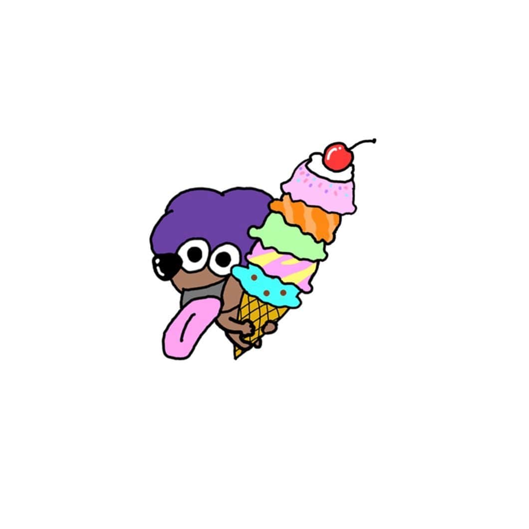 鈴鹿秋斗のインスタグラム：「HUG ICE🍨❤️🧡💛💚💙  #afroくん #アイス #ice #好きなんは #ミント #ストロベリー&バナナ #チョコ」