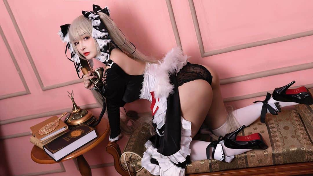 ミミちゃんさんのインスタグラム写真 - (ミミちゃんInstagram)「Formidable :> moshi ~ where are u XD ! Press loveeeee for me he he #cosplay #cosplaygirl #cosplayer #cosplaysexy #azurlane #azurlanecosplay #formidable #formidablecosplay #bööty #bootyworkout #sexy #lewd #thicc #thiccbooty #stockings #thiccthighssavelive #thiccthigh #asian #asiangirl」8月21日 13時10分 - mimichan.259