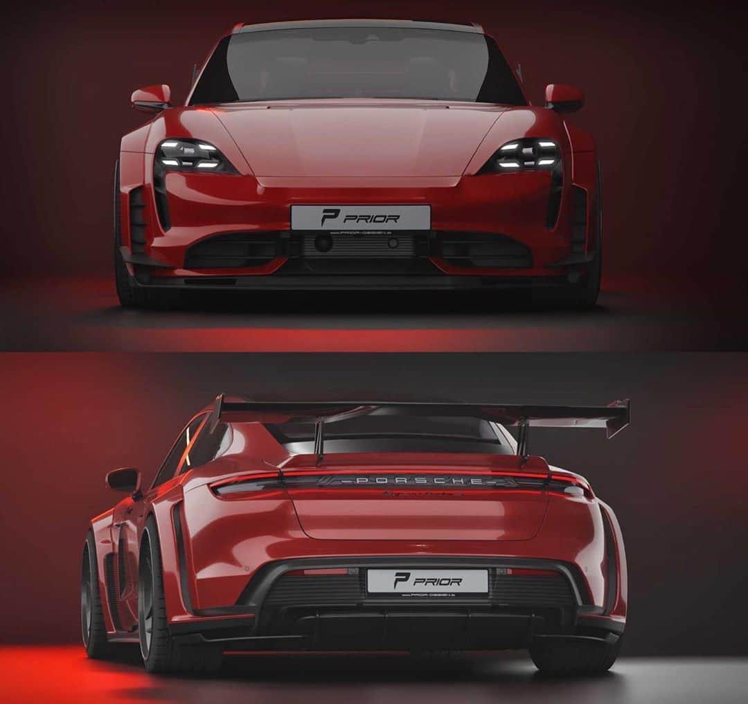 CARLiFESTYLEさんのインスタグラム写真 - (CARLiFESTYLEInstagram)「Widebody Porsche Taycan Turbo S by @priordesignusa. What do you guys think? #carlifestyle」8月21日 13時07分 - carlifestyle