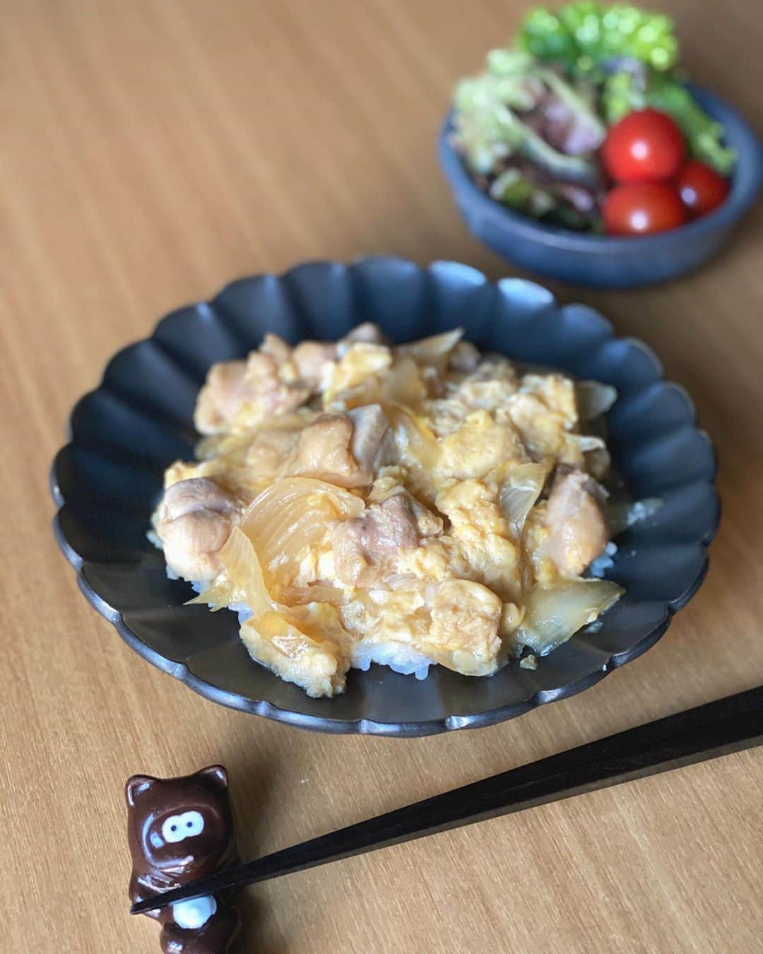 坂元美香さんのインスタグラム写真 - (坂元美香Instagram)「. 今日のおうちごはんは #親子丼 . 神宮で観戦するときは いつも作ってから出かけて 帰宅してから食べます。 . 野球あるときは簡単メニューばかり🤫 . . #坂元家の晩ご飯 #坂元定食  #おうちごはん #おうちごはんlover #おふくろの味  #毎日のご飯は豪華でなくていいから全て手作りでありたい #手作りごはん #いつものんきなたぬきくんがいる #おしゃれじゃなくてもいいんです #坂元ごはん」8月21日 22時43分 - mika_saka