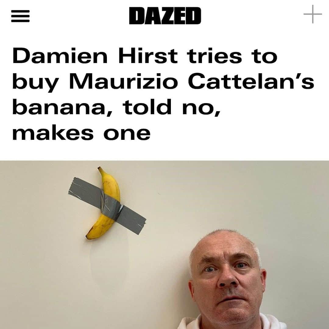 Dazed Magazineさんのインスタグラム写真 - (Dazed MagazineInstagram)「When will #BananaGate end? 🍌😩⁠ ⁠ Tap the link in bio for the latest in this never-ending saga 📲⁠ ⁠」8月21日 23時15分 - dazed
