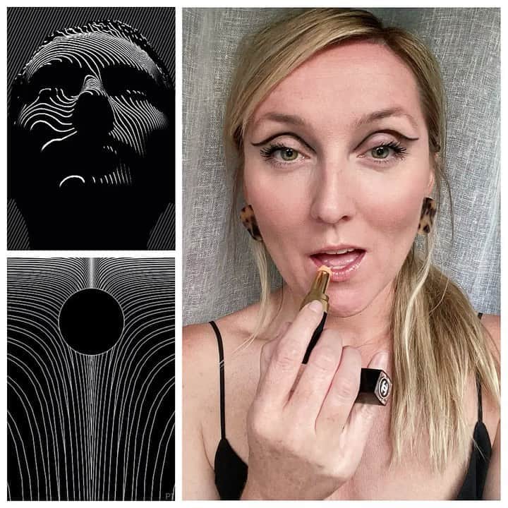 JO BAKERのインスタグラム：「P O W E R • L I N E S  Nothing pleases me more than the endless possibilities of a #blackeyeliner .... #dramatic #stark #bold #boundless ...show me your looks!!!! Tag me 💋 #jobakermakeupartist #noir #black #makeup #art」