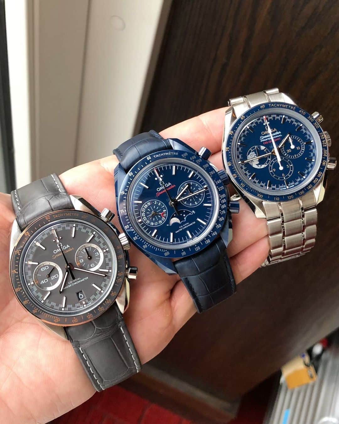 Daily Watchさんのインスタグラム写真 - (Daily WatchInstagram)「Strong Omega Speedmaster lineup. Which is your favorite? #Omega #OmegaWatches」8月21日 23時28分 - dailywatch