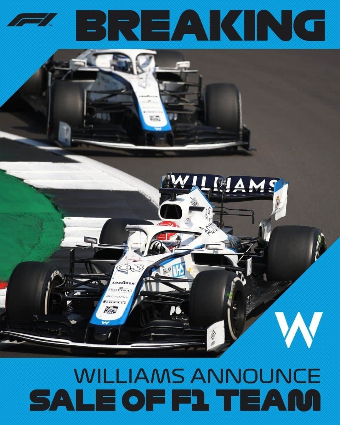 F1さんのインスタグラム写真 - (F1Instagram)「BREAKING: @williamsracing announce sale of their F1 team to a US investment company 🤝⁣ ⁣ The team will continue to race under the Williams brand and from its home in Grove, Great Britain 🇬🇧⁣ ⁣ Read more about the news on F1.com⁣ ⁣ #F1 #Formula1 #Williams #Motorsport」8月21日 17時57分 - f1
