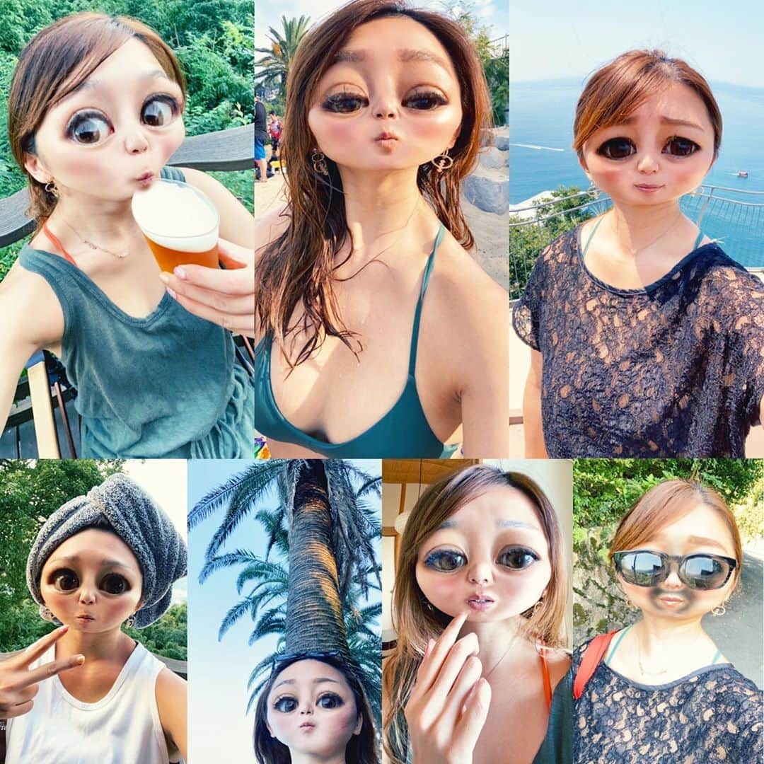 宮川紗麻亜さんのインスタグラム写真 - (宮川紗麻亜Instagram)「🌻 先日の、サマースナちゃんの夏休み👽✨ 木と一体化してる写真、顔殴られたみたいになってる…笑 もちろん、髭サマースナちゃんも忘れないよ。 #夏休み #summervacation  #サマースナちゃん #憧れ #スナちゃん先輩 #目指せスナちゃんTV」8月21日 20時42分 - sunflower__summer