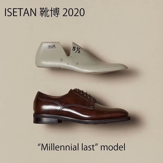 ユニオンインペリアルのインスタグラム：「. @isetanmens_shoes と共同開発したレザーシューズです。現代の日本人の足に合わせて設計した”Millennial last” model です。 Photo by @lastmagazine_jpn   現代の日本人の足に合わせて、低めの甲の高さも特徴のひとつです。  つま先から踵までのサイドビューがとても美しく仕上がったことが自慢です‼️  UNIONIMPERIAL -MITSUKOSHI ISETAN model- art. U1961  derby plain  material: Italian leather Handsewn welted construction  Last: S76-1 3E 後方屈曲木型　足なりの新設計  #靴博2020  #isetan靴博2020  #靴博  #unionimperial  #ユニオンインペリアル  #isetanmens  #isetan  #isetanshinjuku  #伊勢丹新宿店  @isetanmens  @isetanmens_shoes  #unionroyal  #ユニオンロイヤル #handsewnwelted  #ハンドソーンウェルテッド  #ミレニアルラスト  #ミレニアルラストは後方屈曲木型の進化系  #後方屈曲木型  #後方屈曲木型は足なりに肉付きが中央から内側に寄って踵も内側に屈曲しています  #shoegazing  #shoegazingblog  #classicshoes  #革靴  #革靴倶楽部  #革靴好きと繋がりたい  #断然革靴派 #足元倶楽部」