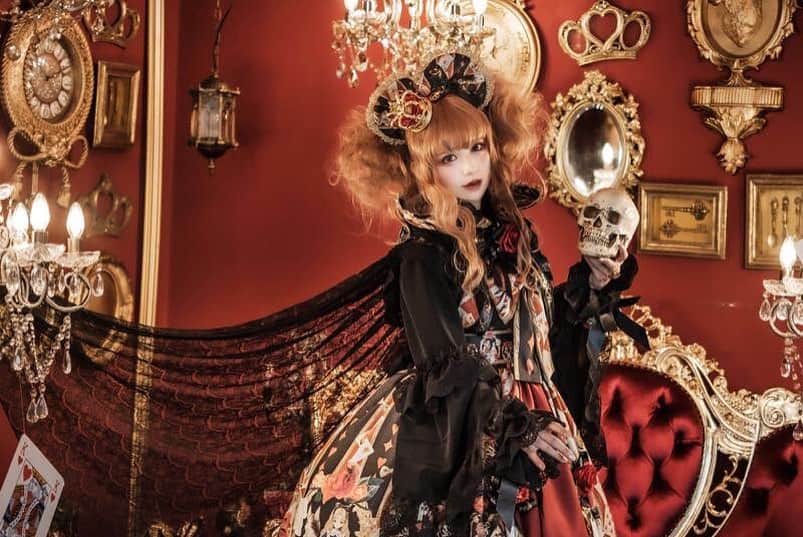 難あり】Royal Princess Alice 夜汽車コラボ 赤の女王 黒 ワンピース