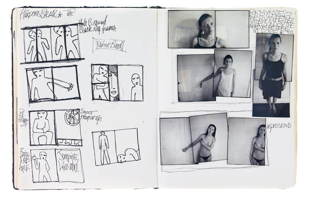 LOVE MAGAZINEのインスタグラム：「An intimate look into @mario_sorrenti’s sketchbooks from the ‘90s #LOVEDiaries」