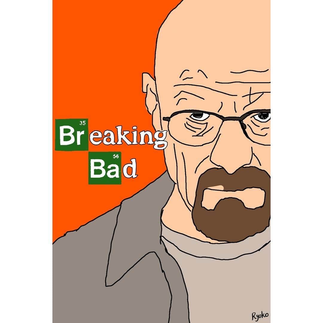 藤野涼子のインスタグラム：「【Breaking Bad】2008 このドラマの、テーマソングにハマってしまってスキップせずにシーズン5まで流し続けました。（5秒しかないが…） #breakingbad #Netflix #walterwhite #jessepinkman」