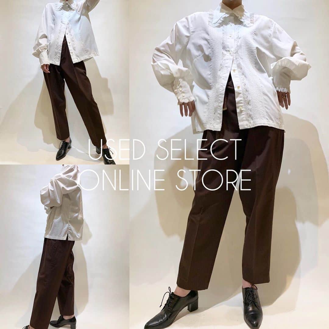 NUTTY Vintage&Collectibleのインスタグラム：「WEEKEND NEW ARRIVAL  -------------------------🛒  NUTTY USED SELECT   ONLINE STORE 🛒-----------------------  70'sブラウス、その他新着アイテム入荷いたしました🌿  Instagramプロフィール欄URL内 ＜USED SELECT ONLINE STORE＞より お買い求めいただけます📦」