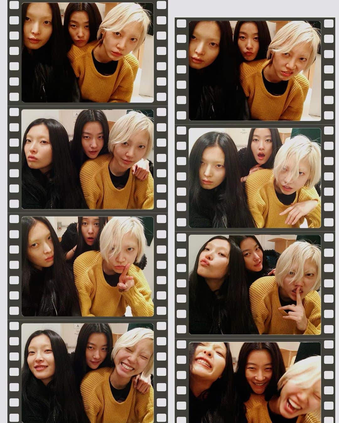 パク ・スジュのインスタグラム：「Celebrating @_sungheekim’s bday with nostalgia from February 1 2014🌱 지혜 성희 이때 기억하니 ㅋㅋㅋ 캐스팅 한번 가면 두세시간을 기다려야 했던 파릇파릇한 데뷔시절...보고싶다 얘들아!」