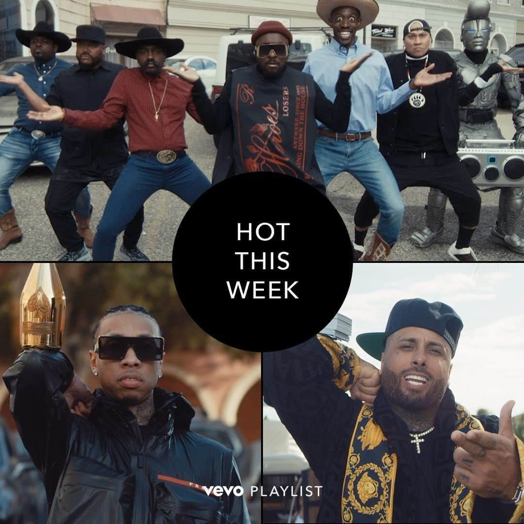 Vevoさんのインスタグラム写真 - (VevoInstagram)「No surprise here, @bep's wild new visuals for "VIDA LOCA" with @nickyjam & @tyga took the top spot in our Hot This Week playlist. 🔥🏆 Check out the rest of the run-down to find out where your favorite videos landed!  ▶️[Link in bio] #BlackEyedPeas #BEP #NickyJam #Tyga #VidaLoca」8月22日 8時30分 - vevo