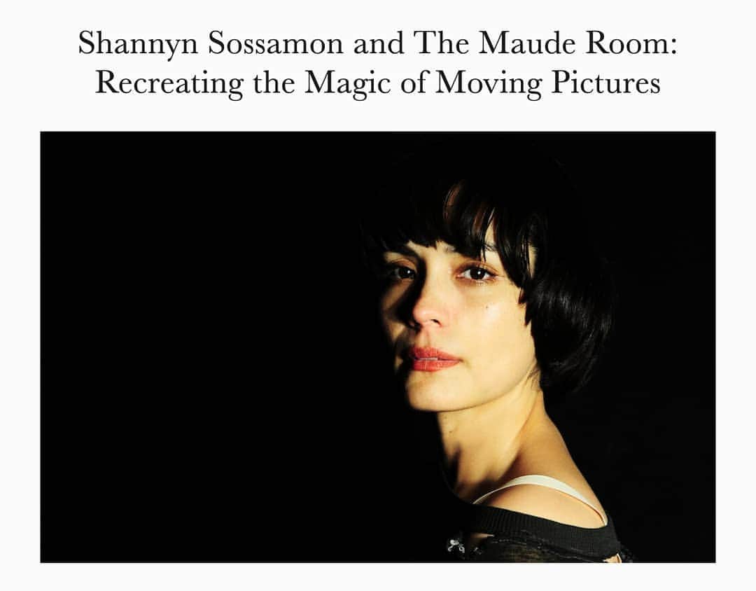 シャニン・ソサモンのインスタグラム：「New interview up w/ Andreas Babiolakis @filmsfataleinsta. We talked about my pivot into @aroomformaude channel and the app @pictureshowcity, my love-hate relationship with being an actress, the antiquated business of Hollywood, my five favorite movies of all time, and who the heck is Maude?   Please enjoy! Link in bio.  Photo by @MiaKirby  P.S. Many thanks to Andreas for giving me the opportunity to clarify my words before the interview hit the interwebspace. When speaking live, I tend to ramble terribly (out of excitement mostly, and maybe because I don’t talk to many adults these days). So when a journalist is staying completely true to every word, it can be unpleasant for the reader (lots of uh’s, likes, hmms, sharp subject turns, etc.). In allowing me to have a thoughtful hand in the process (of representing myself), we were able to put the focus where the focus needed to be: on the spirit of the project we were speaking of.  I am mentioning this because graciousness is rare in the media’s old system, and I am thankful for this journalist's integrity.」
