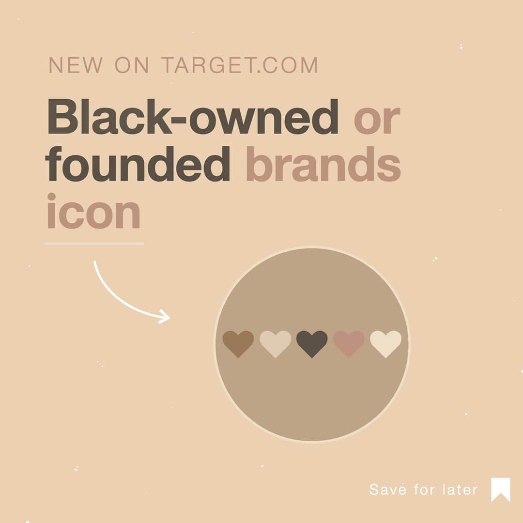 Targetさんのインスタグラム写真 - (TargetInstagram)「*NEW* on Target.com! An icon to help you identify and support Black-Owned or -Founded brands. 🙌🏾」8月22日 2時24分 - target