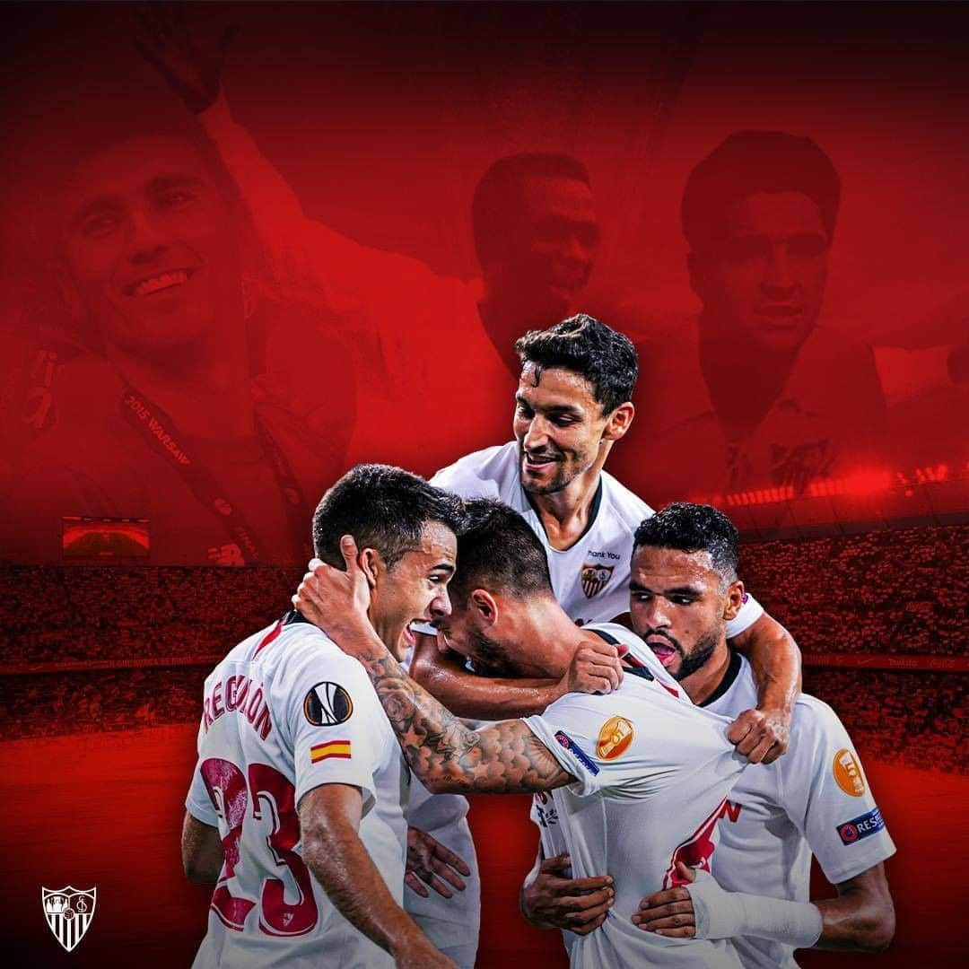 セビージャFCさんのインスタグラム写真 - (セビージャFCInstagram)「💫 Ayer ⚽ Hoy ♾ Siempre  #SomosVosotros ❤  #WeareSevilla #UELFinal」8月22日 3時30分 - sevillafc