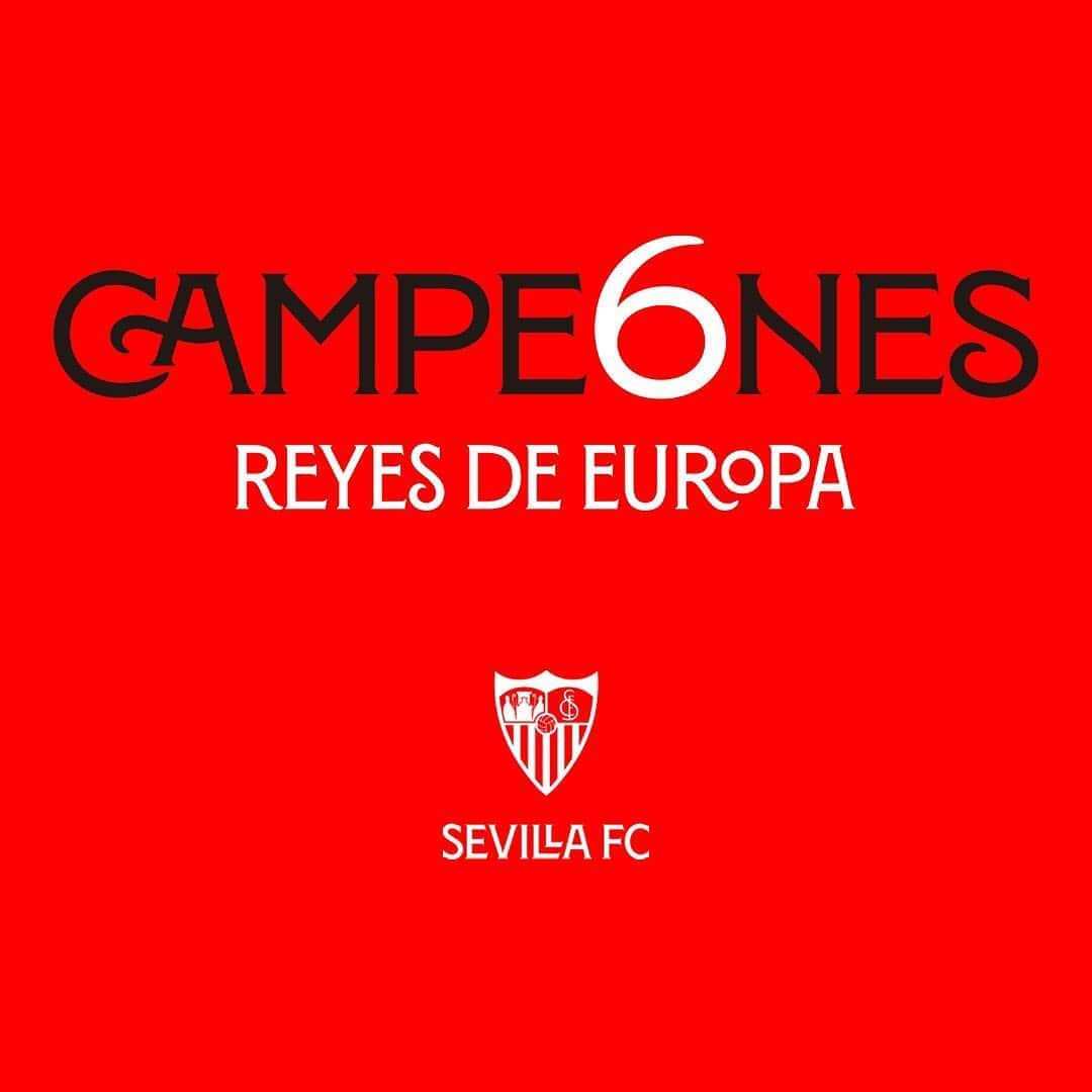 セビージャFCさんのインスタグラム写真 - (セビージャFCInstagram)「#Campe6nes  REYES de Europa #wearesevilla #nuncaterindas #uelfinal」8月22日 6時04分 - sevillafc