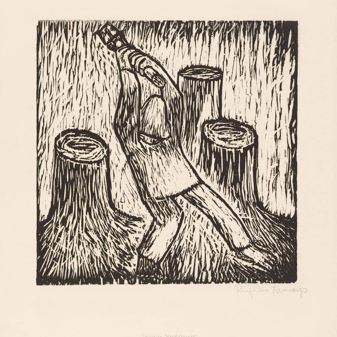 フィラデルフィア美術館さんのインスタグラム写真 - (フィラデルフィア美術館Instagram)「Rufino Tamayo carved a rough depiction of a woodchopper, accentuating the uneven look of the boxwood block to create an image that evokes the strikes of the axe just as much as those of his woodcutting tools.  "Woodchopper," around 1926–27, by Rufino Tamayo」8月22日 6時43分 - philamuseum