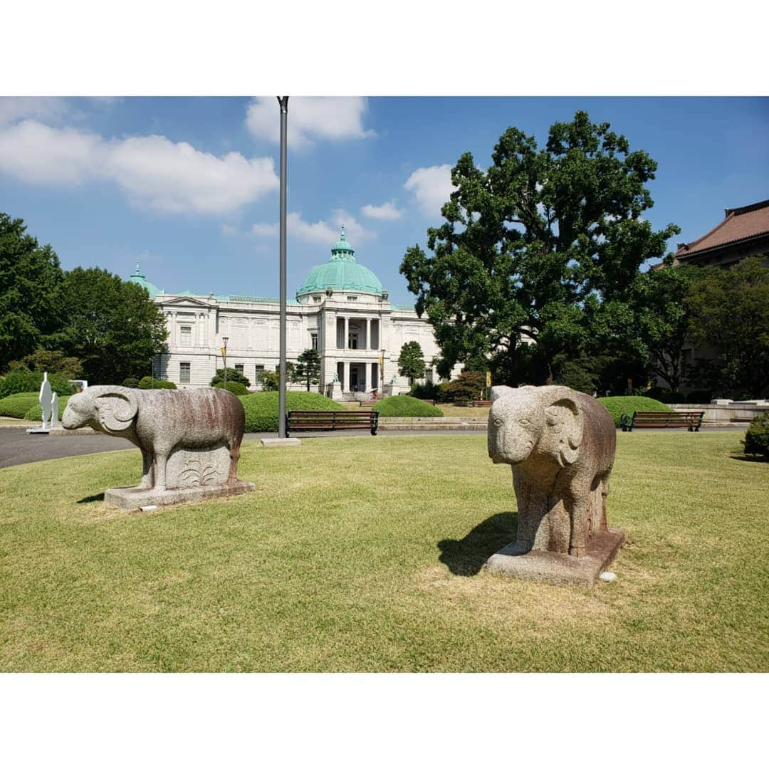 高良ひとみさんのインスタグラム写真 - (高良ひとみInstagram)「♡ . . .  I'm very happy!This place is so peaceful.  #東京国立博物館 #お散歩 #青空 #庭園 #高良ひとみ #ho #2020 #august」8月22日 7時49分 - hitomi__takara