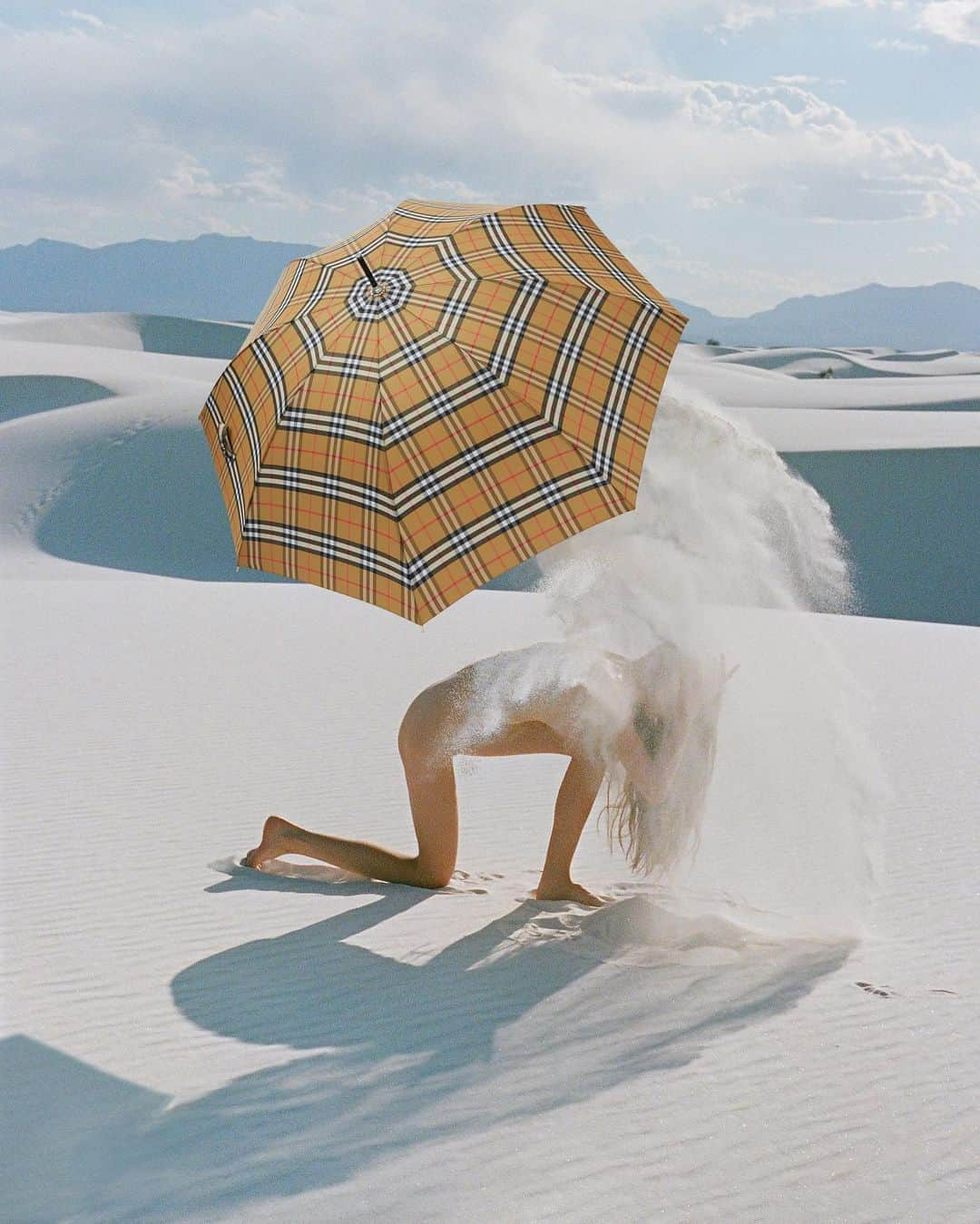 Burberryさんのインスタグラム写真 - (BurberryInstagram)「The Burberry check. Part of an ongoing series of collaborations with artists and creators from the #BurberryGeneration community, artistic duo @synchrodogs_official reflect on the interdependency of humans and nature, featuring our Vintage check umbrella . #Burberry #BurberryCheck」8月22日 17時24分 - burberry