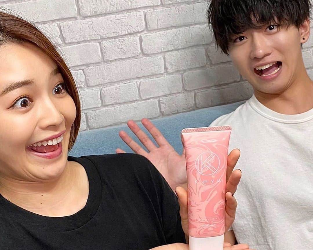 富久美玲のインスタグラム：「_ . 同じ事務所のかいきくんのYouTubeで コラボで出させて頂きました＼(^o^)／ . #YouTube#コラボ#kmyu#肌メンテナンス#除毛」