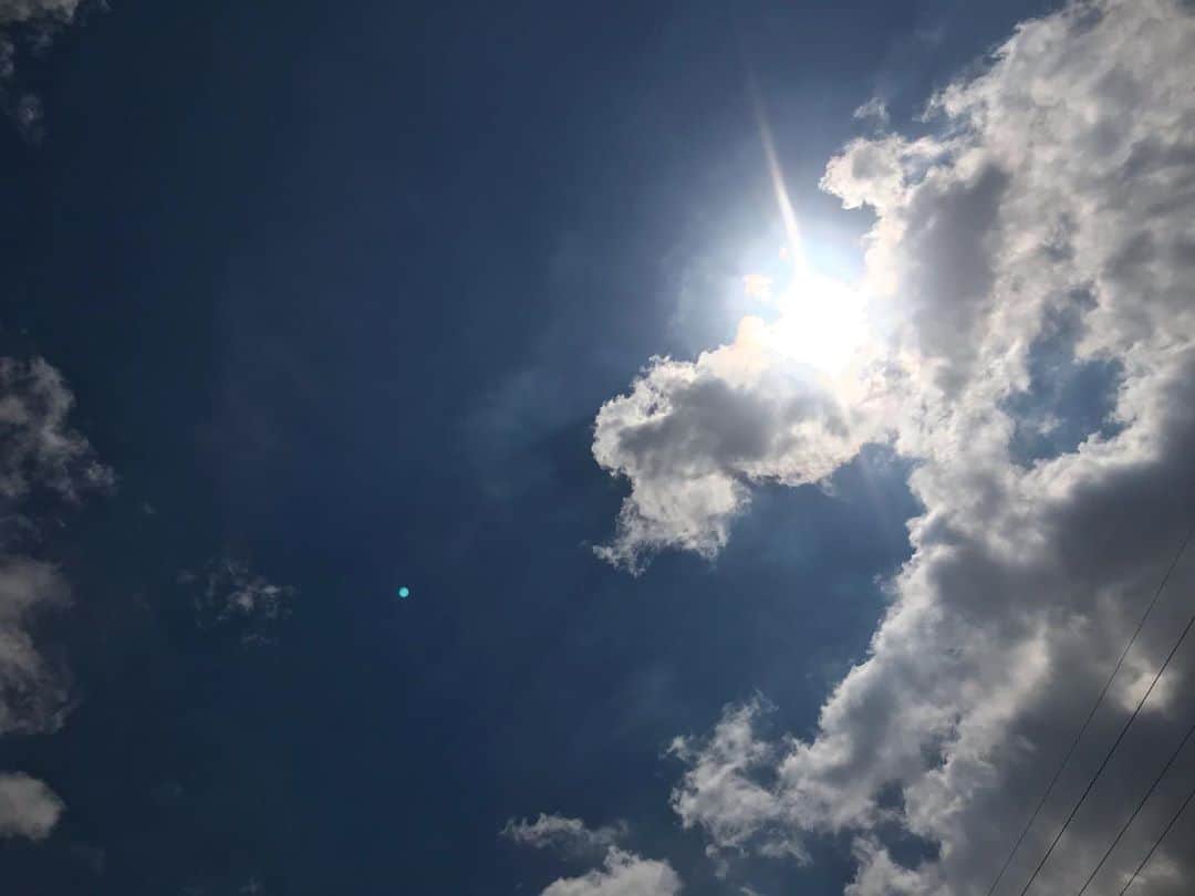 吉田桃華さんのインスタグラム写真 - (吉田桃華Instagram)「夏の雲っていいですよね☁️ 立体感と活気があって、 元気でーす！夏ですよー！ って雲の主張が激しい感じ 嫌いじゃないなあ。  もくもくとした雲を撮っていたら、 急に太陽が出てきて焦りました。 直視していなくてよかったです🌞 ノールックの割にはちゃんと収められた。  なんてことを書いている今、 日本各地かなりの地域で大雨です。 お盆は猛暑で雨が恋しかったのですが、 こんなにもまとめて降られてしまうといけませんね。 どうぞお気をつけください。 誰かが田んぼの水を見に行こうとしていたら全力で止めてあげてください  ・ ・ ・  今週の日暮里チャーリーズはお休みですが、 第四話の予告がTwitterや公式YouTubeチャンネルなどで見られますので宜しければ是非🍜  #夏の空 #積乱雲 #顔を出す太陽 #ステイナイトミステリー #日暮里チャーリーズ #吉田桃華」8月22日 18時06分 - momokayoshida_