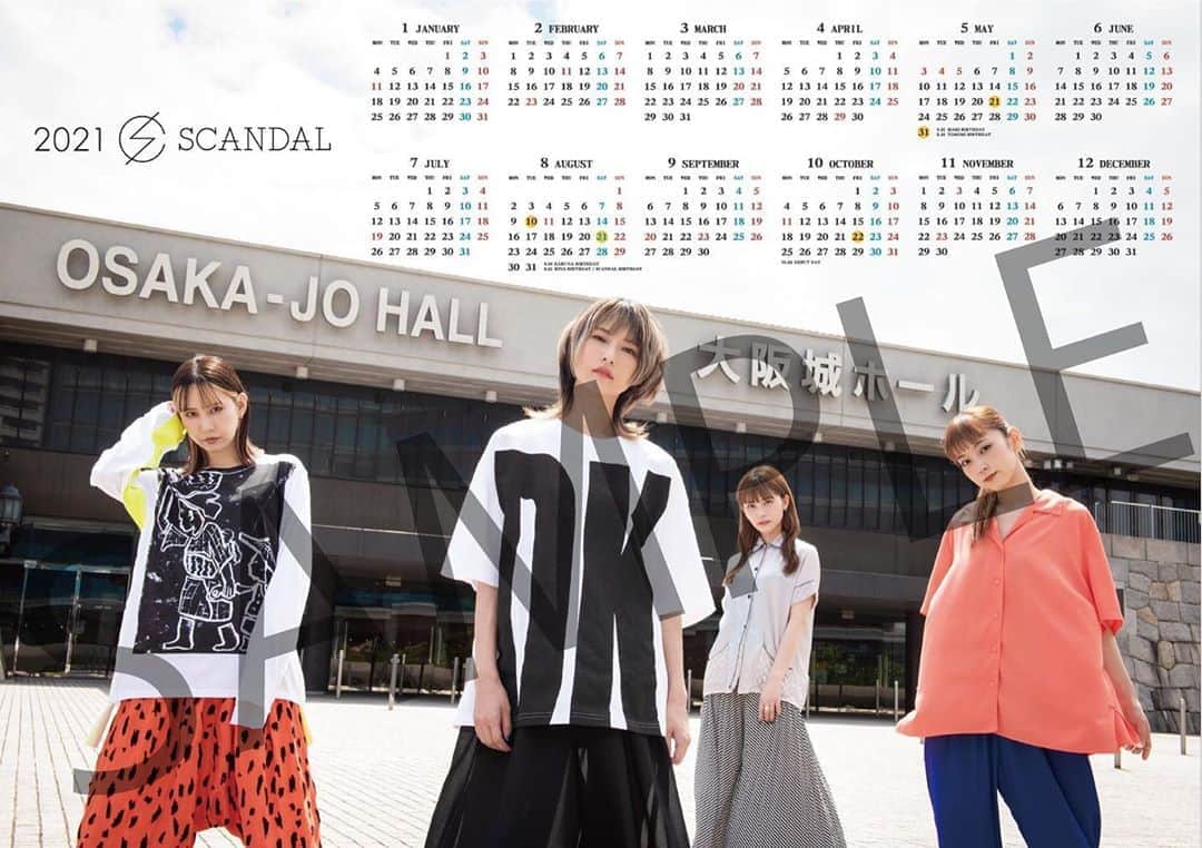 SCANDALさんのインスタグラム写真 - (SCANDALInstagram)「SCANDAL 2021 Calendar!! photo by @takeshiyao ‪ - 来年のカレンダーのビジュアル公開！8/22(土)20:00より予約受付を開始します。 https://t.co/N9GdznFwyI?amp=1」8月22日 18時43分 - scandal_band_official
