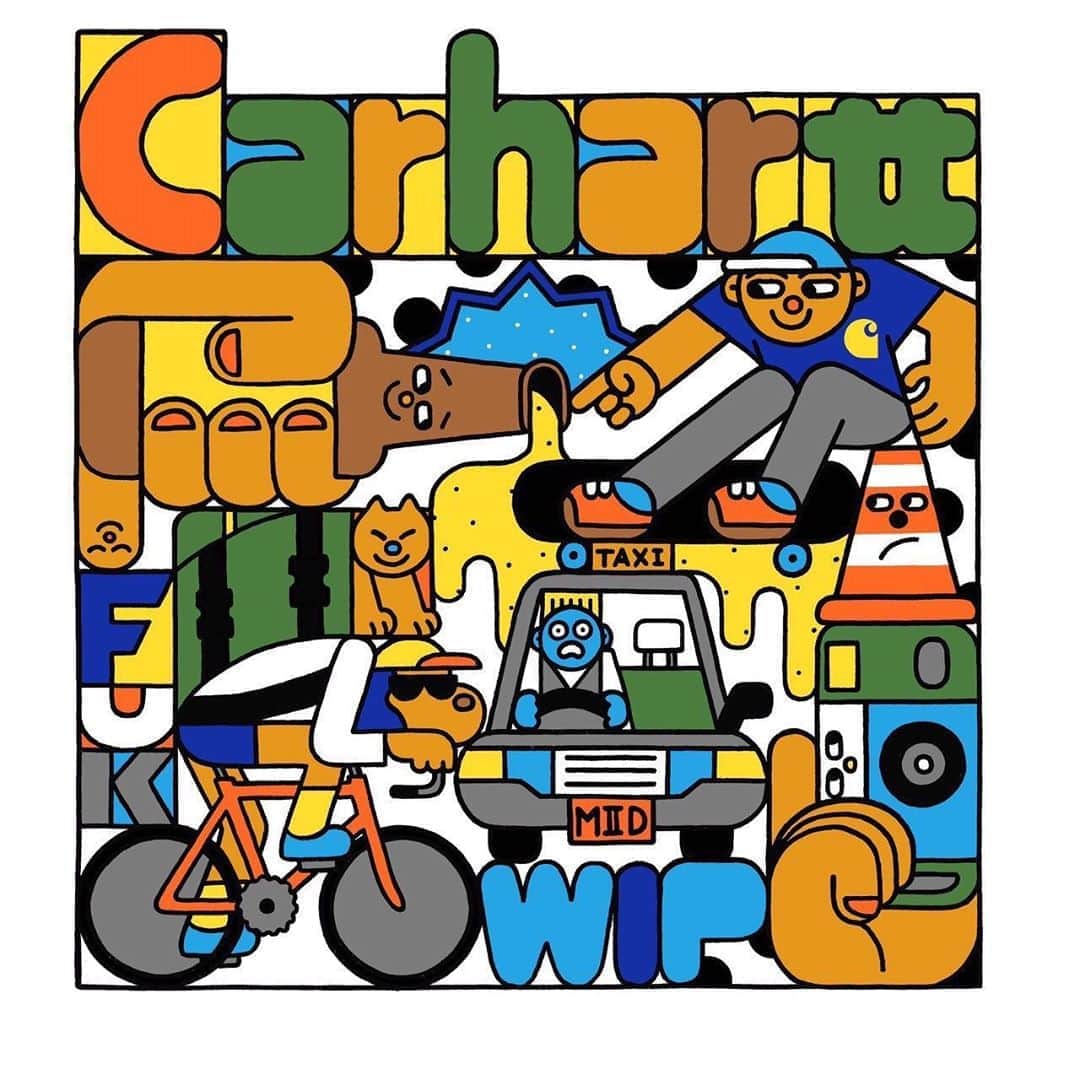 カーハートのインスタグラム：「Relocation : Carhartt WIP Store Fukuoka﻿  ﻿ ﻿ 平素よりCarhartt WIP Storeをご愛顧頂きまして誠にありがとうございます。 この度、Carhartt WIP Store Fukuokaを本日8月22日(土)より移転オープン致します。﻿ また日本では2店目となるCarhartt WIP Coffeeも併設し更にパワーアップいたします。﻿  ﻿ ﻿ 福岡店移転オープニングを記念した限定Tシャツも販売致しますので、お近くにお越しの際は、是非お立ち寄りくださいませ。﻿ T-Shirtデザインはアーティスト @bouashiboy によるものになります。﻿ ﻿ ﻿<新住所> Carhartt WIP Store Fukuoka﻿ 〒810-0041 福岡県福岡市中央区大名1-11-29﻿ Tel 092-716-9810〈営業時間〉11:00〜20:00﻿ ﻿  ※新型コロナウイルス感染拡大防止の為、当分の間は11:00～19:00の時間短縮営業となります。﻿ ※現在は移転作業の為CLOSEしておりますのでご注意ください。﻿ ﻿ #carharttwip #workinprogress #fukuoka」