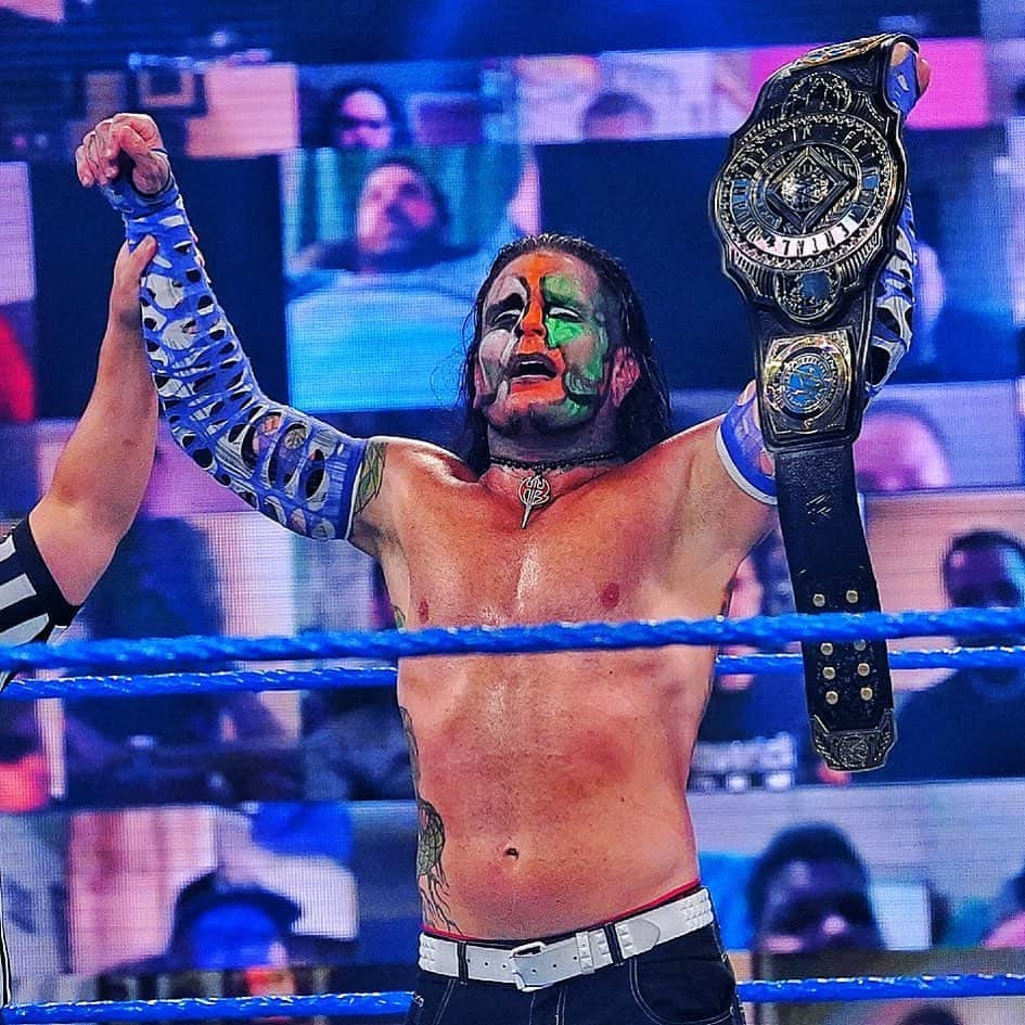 WWEさんのインスタグラム写真 - (WWEInstagram)「@jeffhardybrand has done it!  He is once again #Intercontinentalchampion! #SmackDown #ThunderDome」8月22日 10時43分 - wwe