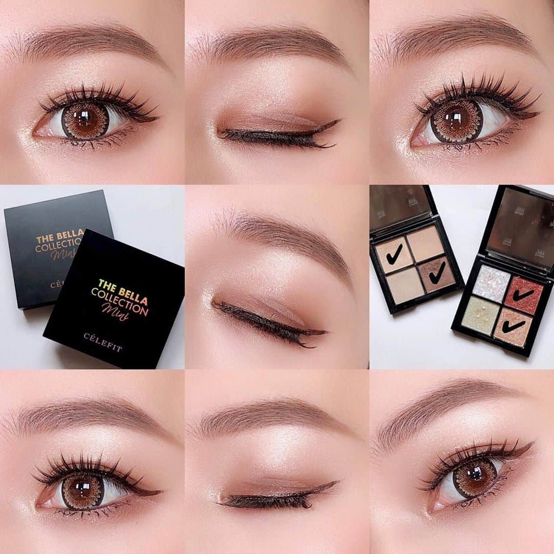 二重の女神 まあささんのインスタグラム写真 - (二重の女神 まあさInstagram)「♡ #アイメイク﻿ ﻿ CELEFIT @celefit.jp  THE BELLA COLLECTION﻿ EYESHADOW MINI PALLET🎨﻿ ﻿ ＃02 と＃03 使ったよ〜🤍﻿ マットは使わずシアーとラメだけで✌️﻿ 詳細は2枚目をチェックしてね(^o^)/﻿ ﻿ ﻿ #メイク #整形メイク #一重 #韓国コスメ #韓国ブランド #韓国好き #韓国好きな人と繋がりたい #アイシャドウパレット #アイメイク #まあさメイク #一重 #アイテープ #makeup #eyemake #celefit #celefit_official #koreancosmetics #cosme #thebellacollection #메이크업 #뷰티 #좋아요환영」8月22日 13時26分 - maasa.05