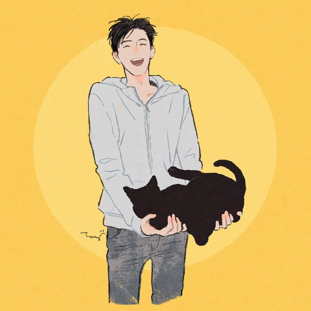 丹地陽子さんのインスタグラム写真 - (丹地陽子Instagram)「cats are liquids.  #illustration #artwork」8月22日 14時31分 - yokotanji