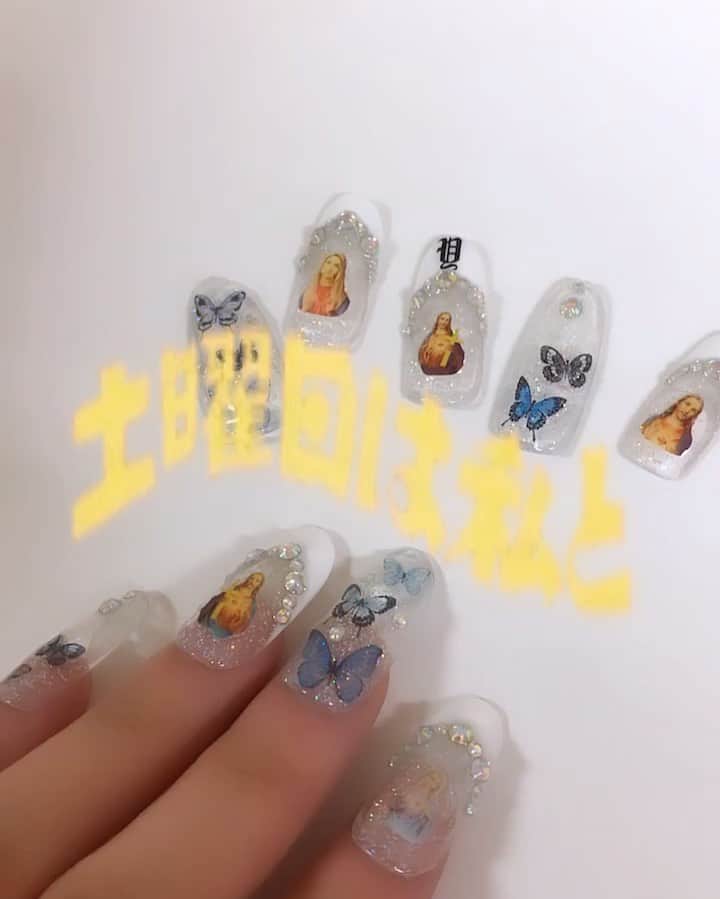 Yup’inのインスタグラム：「久々のライブは、@1kjllll さんのかわいいオーダーメイドネイルチップをおまもりに😍💅いってきます！#tkn2020 #東京歌謡曲ナイト」