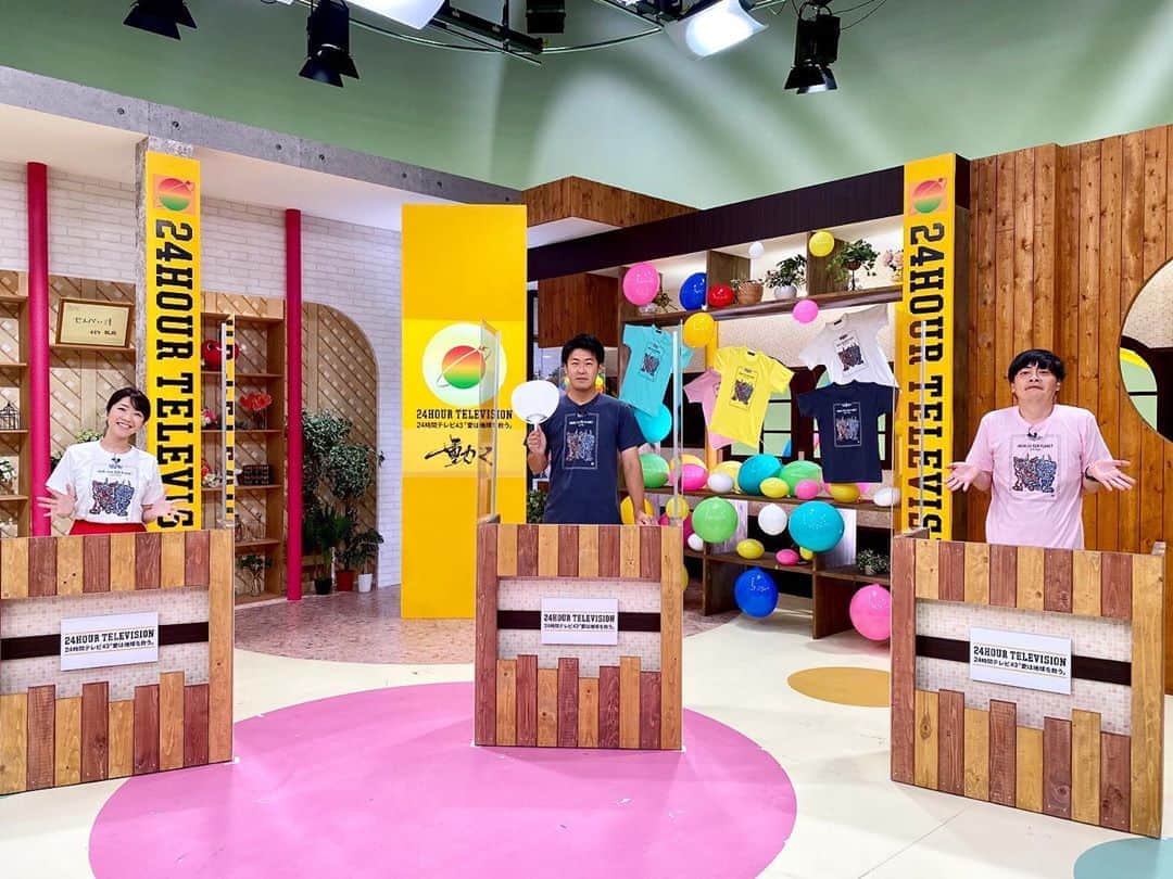 のインスタグラム：「24時間テレビもうすぐ始まるよー！！ #24時間テレビ #24時間テレビ43 #24時間テレビinあおもり #青森放送 #RAB #あどばるーん #筋野裕子」