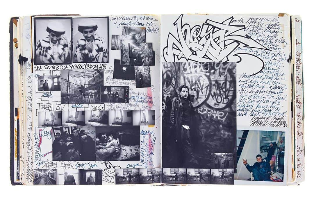 マリオ・ソレンティさんのインスタグラム写真 - (マリオ・ソレンティInstagram)「I kept diaries roughly through 1990 to 2008. In black sketchbooks, like the ones we  used when I wrote Graffiti. I would cut out contact sheets and Polaroids and paste them in to create layouts and collages. I filled them with thoughts and drawings to keep a record of what I was doing. Here are some pages from a few of those years. Published in @thelovemagazine for #lovequarantinediaries #mariosorenti #diaries @mario_sorrenti」8月23日 3時06分 - mario_sorrenti