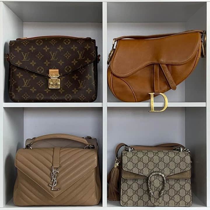 GILTのインスタグラム：「Take your pick: #LouisVuitton, #Dior, #SaintLaurent, or #Gucci? Photo by: @luxpetite.」
