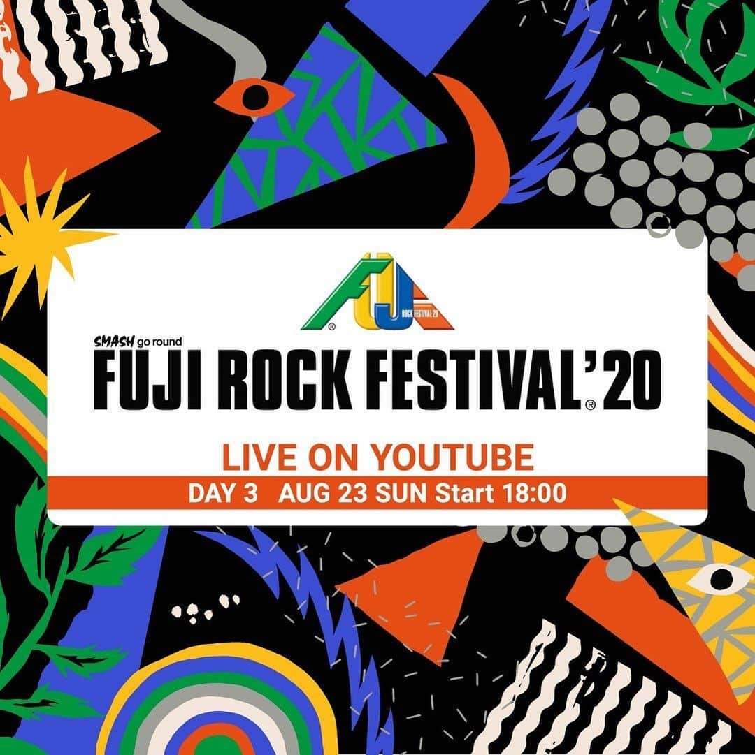 山嵜廣和さんのインスタグラム写真 - (山嵜廣和Instagram)「FUJI ROCK FESTIVAL ‘20 Live on YouTube ！ 我々は本日のクラムボンに参加させてもらっていたり、明日は18:00~18:30の枠の最後にストリーミングされます！ストリーミングという言葉が合ってるのか不安！不安か？保安官！」8月22日 20時14分 - yamayamawo