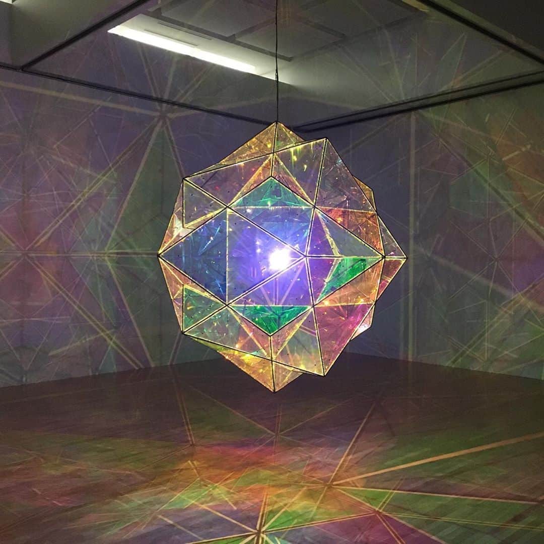 江崎ななほのインスタグラム：「ずっと行きたかった、やっと行けた #OlafurEliasson #ときに川は橋となる」