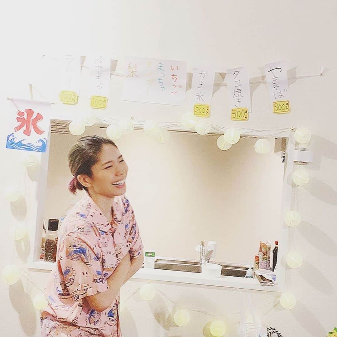 ichigoのインスタグラム：「夏らしいこと全然してないなあと思ったので、おうちで夏祭りしてみた☻ たーのしー！！！！」