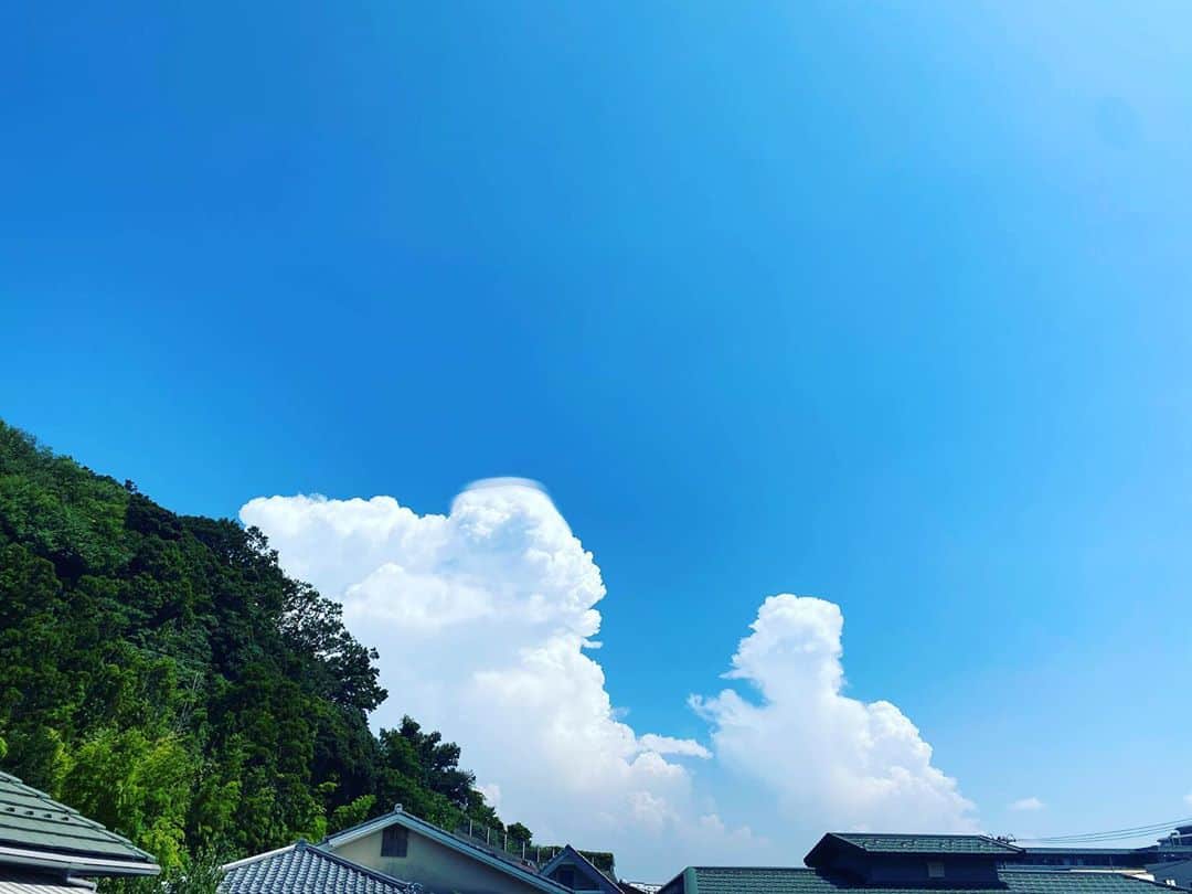 小泉里子さんのインスタグラム写真 - (小泉里子Instagram)「まだまだ暑い日々。 家から入道雲が見えたと思ったら、夕方、雷が光ってた。 #入道雲 #積乱雲」8月22日 21時26分 - satokokoizum1