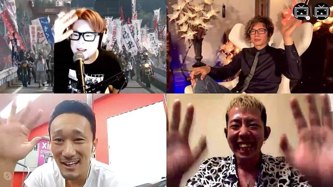 梅野源治のインスタグラム：「@gackt さんのニコ生に出演してきました👌　今回、24時間テレビの撮影やコロナの件で呼べなかった仲間たちも次回はぜひ😄  #ふかーい話だった w」