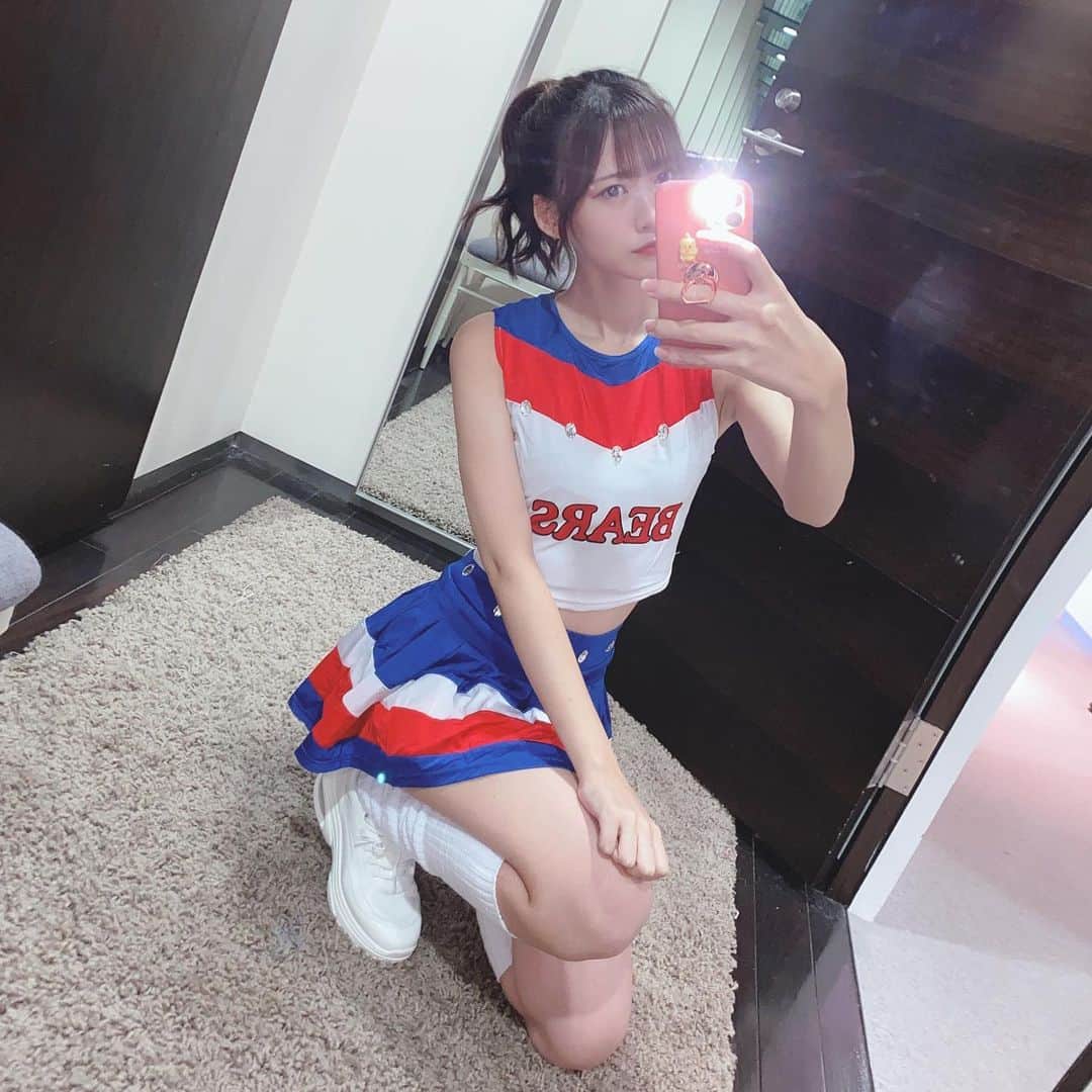 空野青空のインスタグラム：「ちあちあにゃっそ〜♥ ぼんぼるキミを応援しちゃうよ！  #あおねコス  #コスプレ #cosplay #cosplayer  #チアリーダー  #チアリーダー  #あおにゃん #空野青空 #真楽曲派  #ポニーテール #ポニテ #美脚 #スレンダー  #Gスタ」