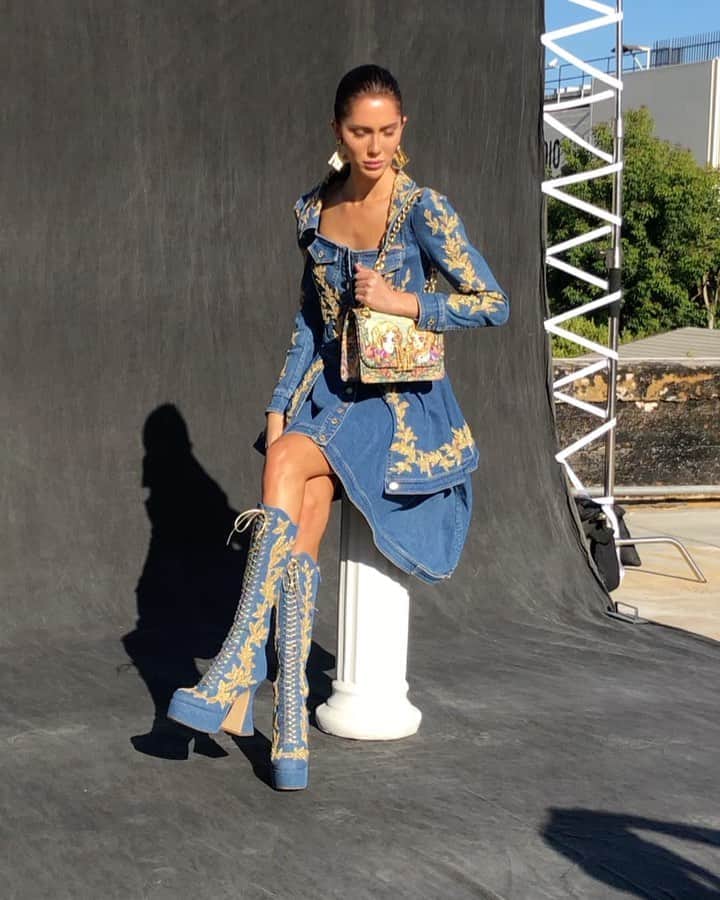 ジェレミー・スコットのインスタグラム：「STOLEN MOMENTS WITH @teddy_quinlivan @moschino @marco_ovando」