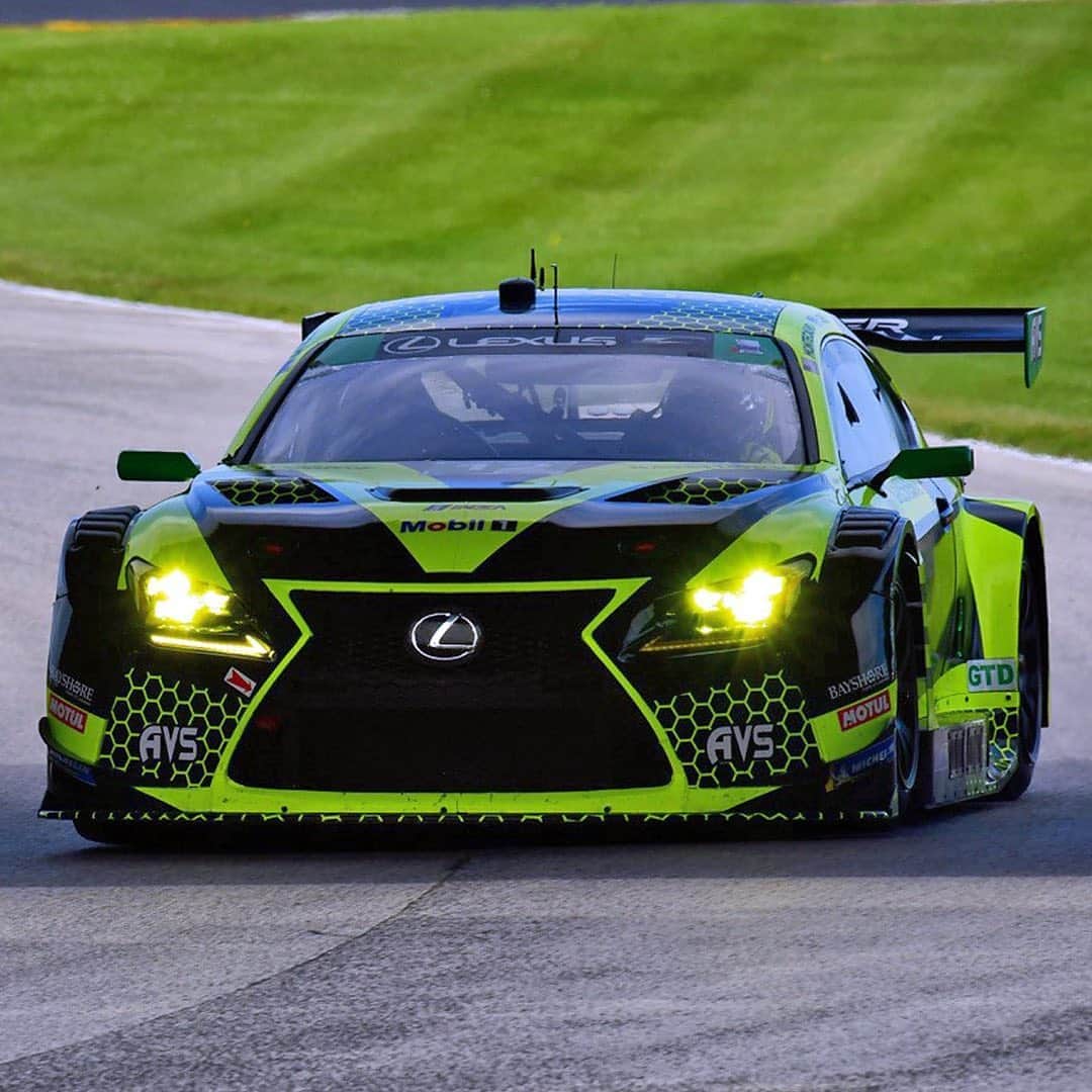 Lexus USAのインスタグラム：「It's always exciting when Lexus joins the racetrack. Good luck to the #LexusRCF GT3 this weekend.  #MichelinVIR @AVSautosport @LexusRacingUSA」