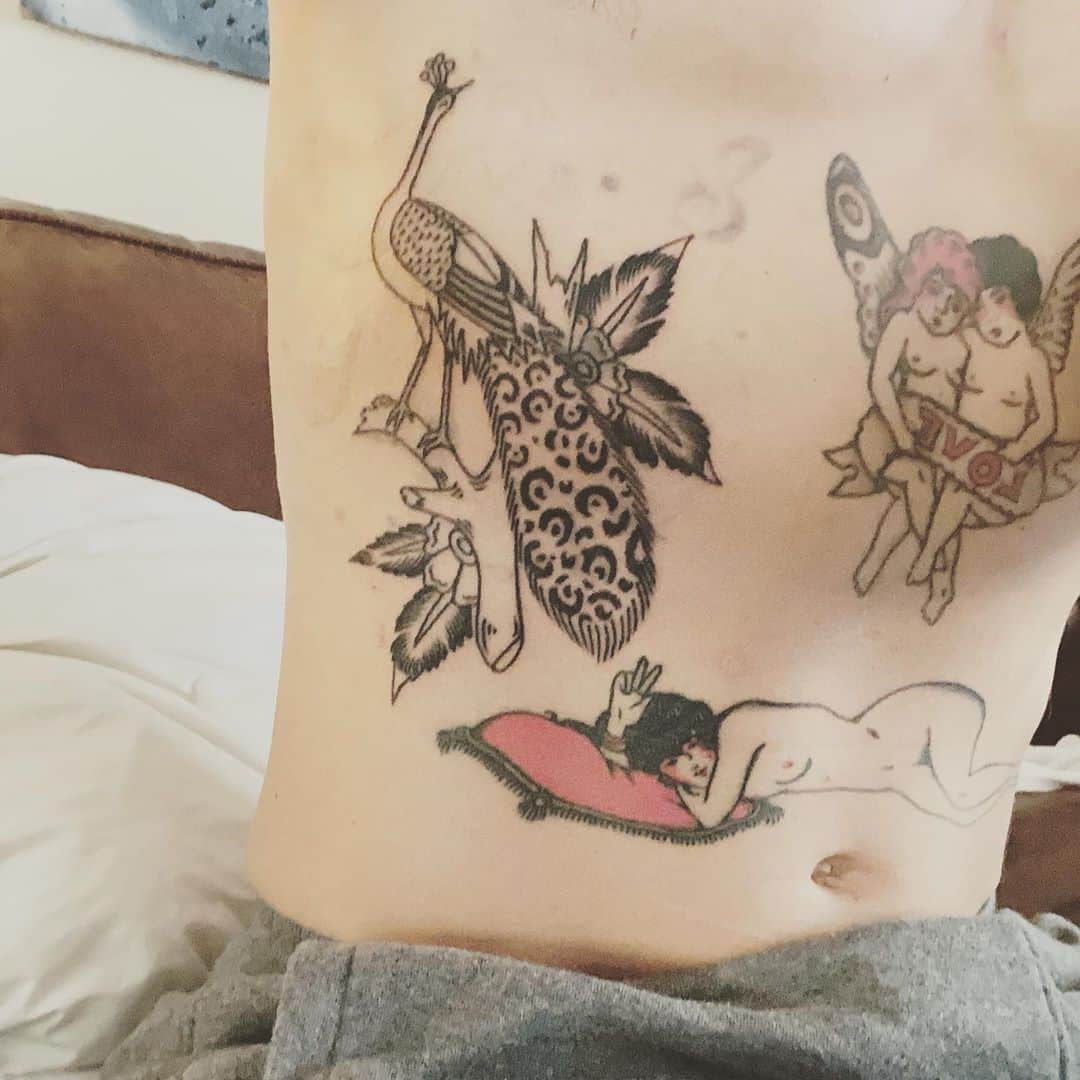 タイラー・ポジーのインスタグラム：「I call her a pain-cock because it hurt so bad」