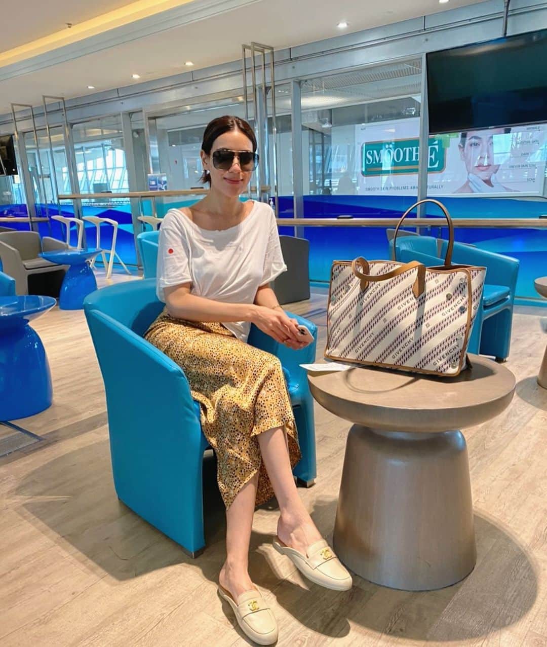 キンバリー・アン・ウォーテマス・ティアムシリのインスタグラム：「Next journey 🌴💙 #BangkokAirways #เกาะสมุย #เที่ยวสมุยแบบบูทีค #BoutiquelyYours」