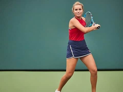 ソフィア・ケニンのインスタグラム：「Really like my collection for US Open @filatennis 😍」