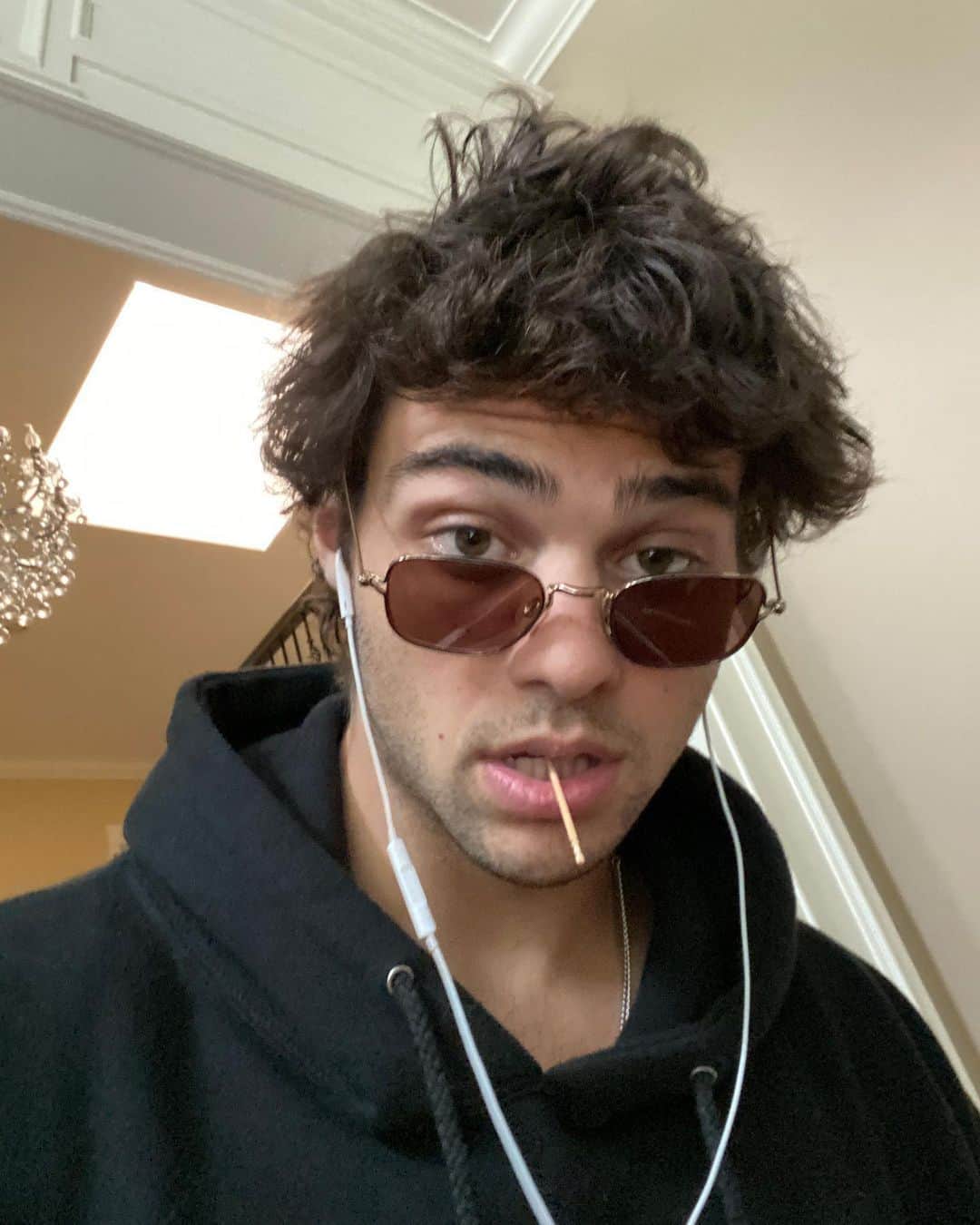 ノア・センティネオのインスタグラム：「Day 9 - Nothing but Calls, zooms, emails and enough chamomile tea to drown a monk.」